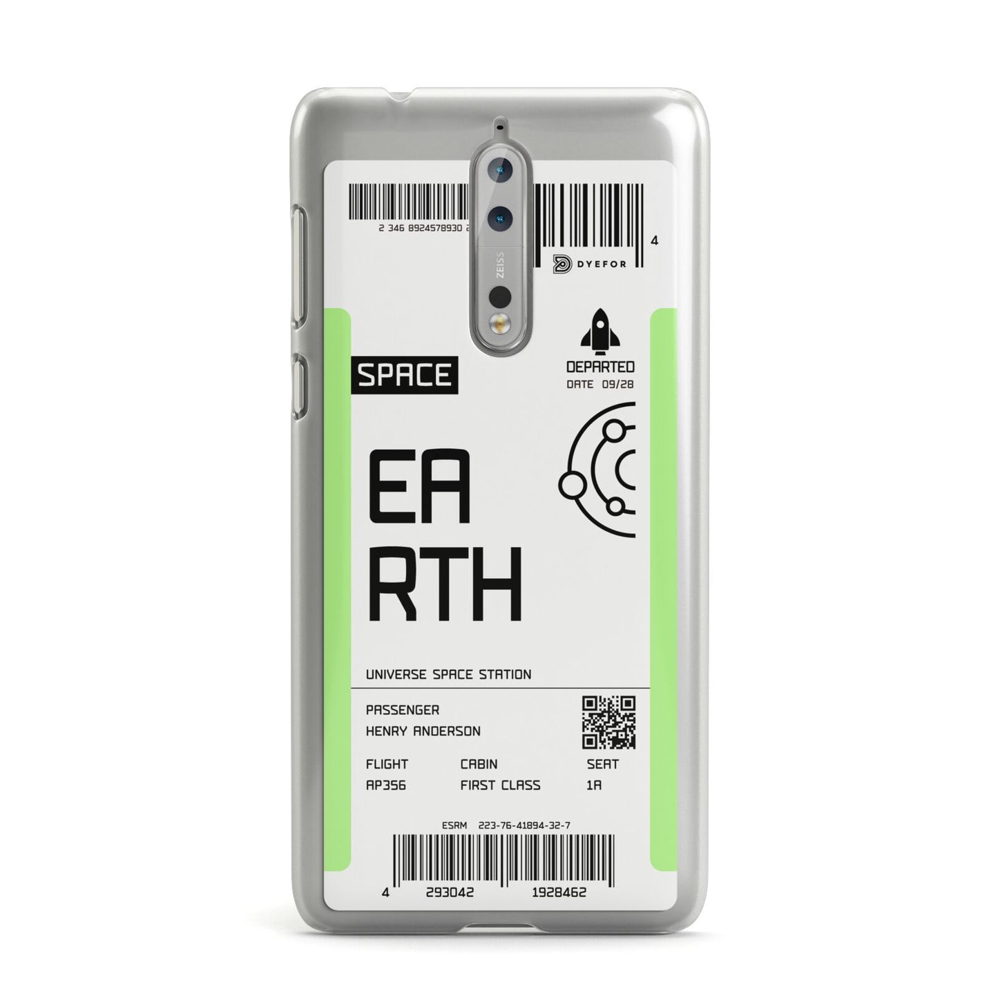 Earth Boarding Pass Nokia Case