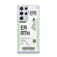 Earth Boarding Pass Samsung S21 Ultra Case