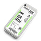Earth Boarding Pass iPhone 8 Bumper Case on Silver iPhone Alternative Image