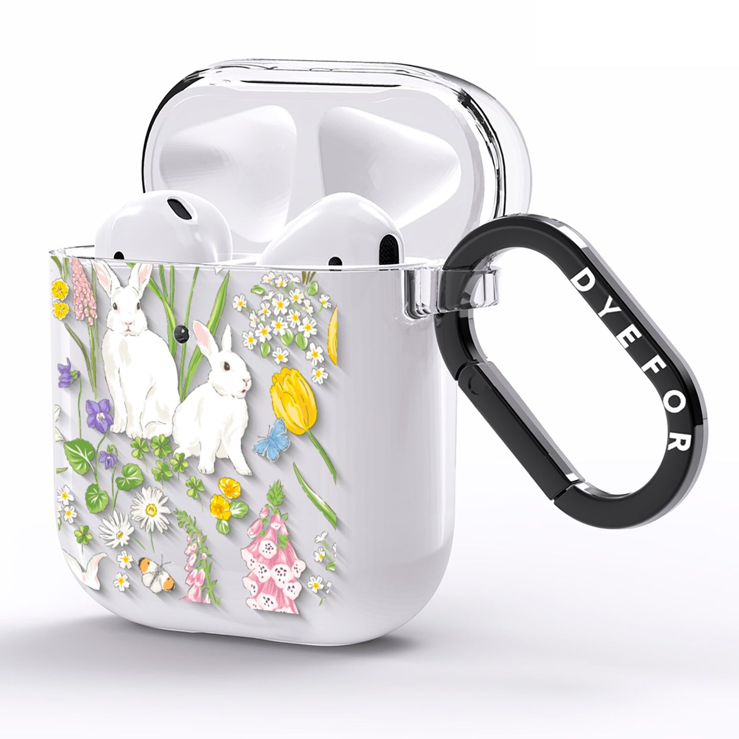 Easter AirPods Clear Case Side Image