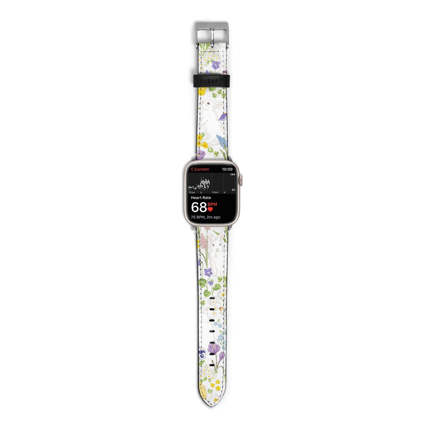 Easter Apple Watch Strap Size 38mm with Silver Hardware
