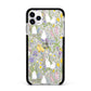 Easter Apple iPhone 11 Pro Max in Silver with Black Impact Case