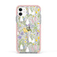 Easter Apple iPhone 11 in White with Pink Impact Case