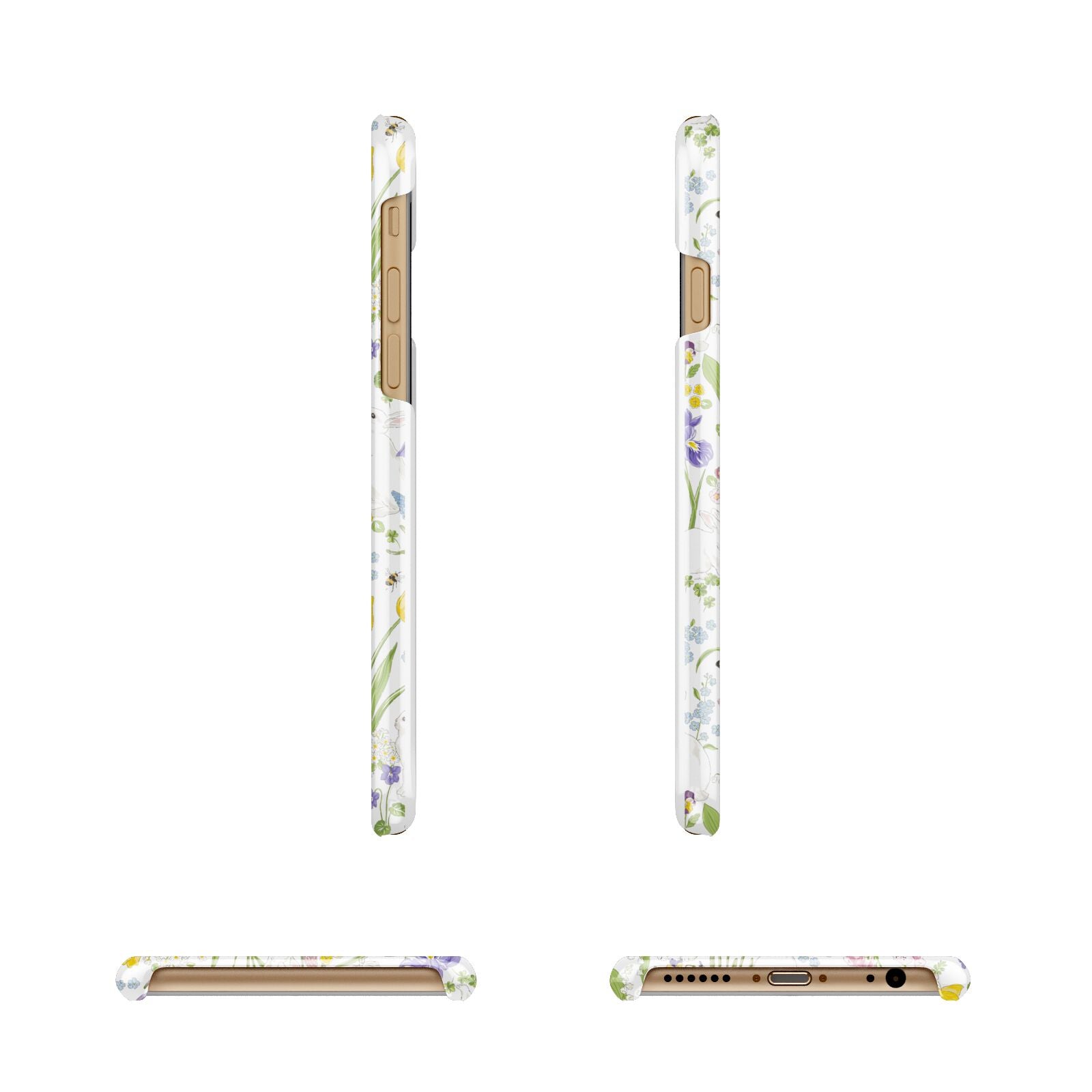 Easter Apple iPhone 6 3D Wrap Snap Case Angled Images