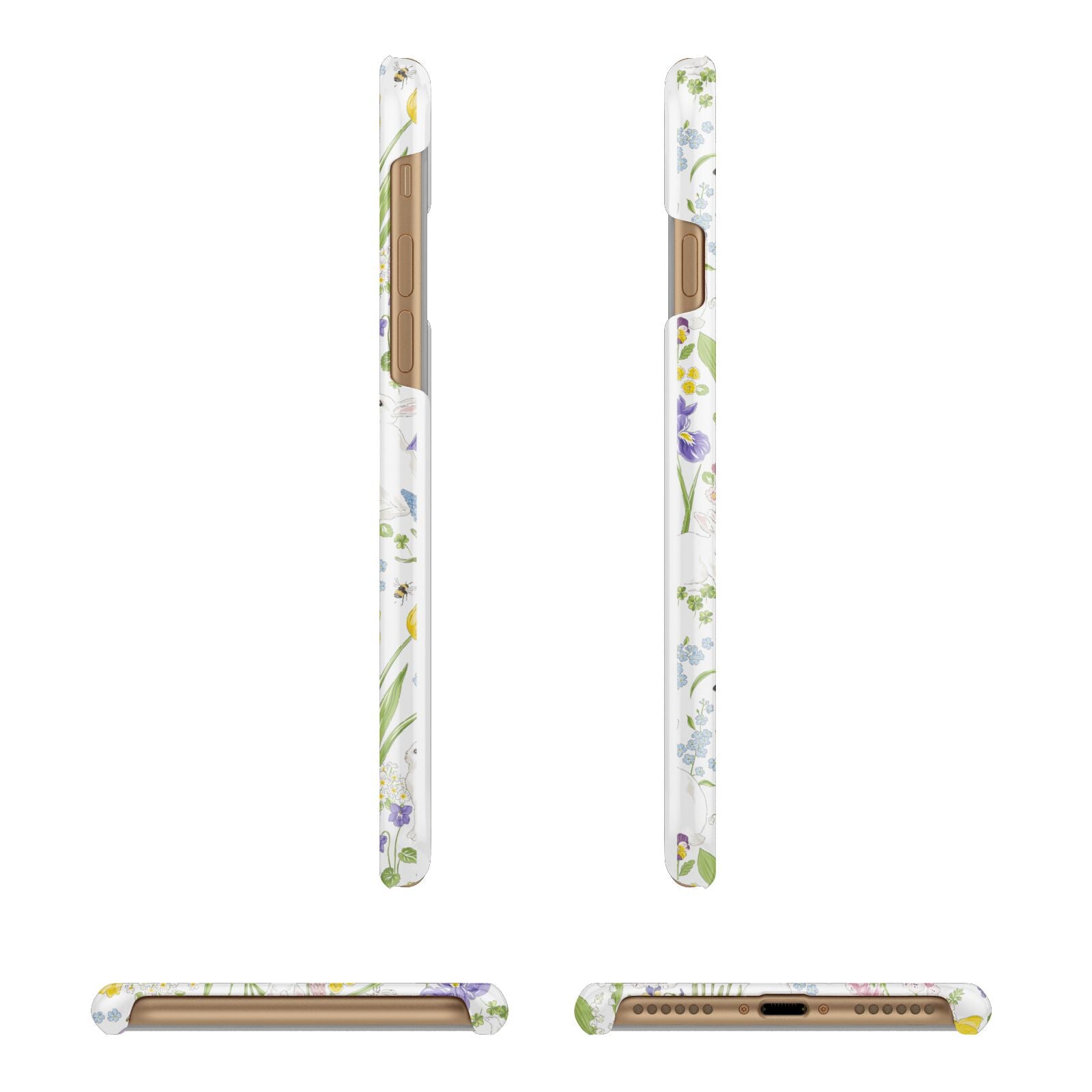 Easter Apple iPhone 7 8 3D Wrap Snap Case Angled Images