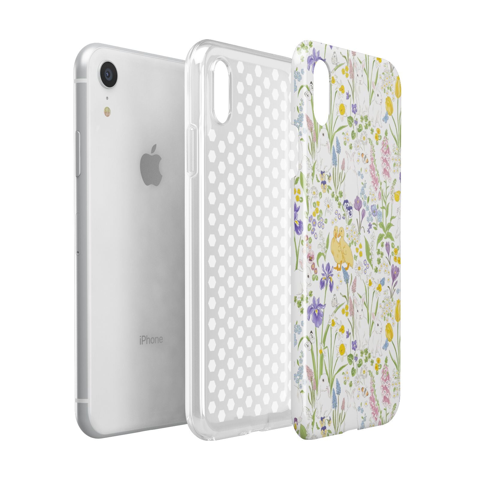 Easter Apple iPhone XR White 3D Tough Case Expanded view