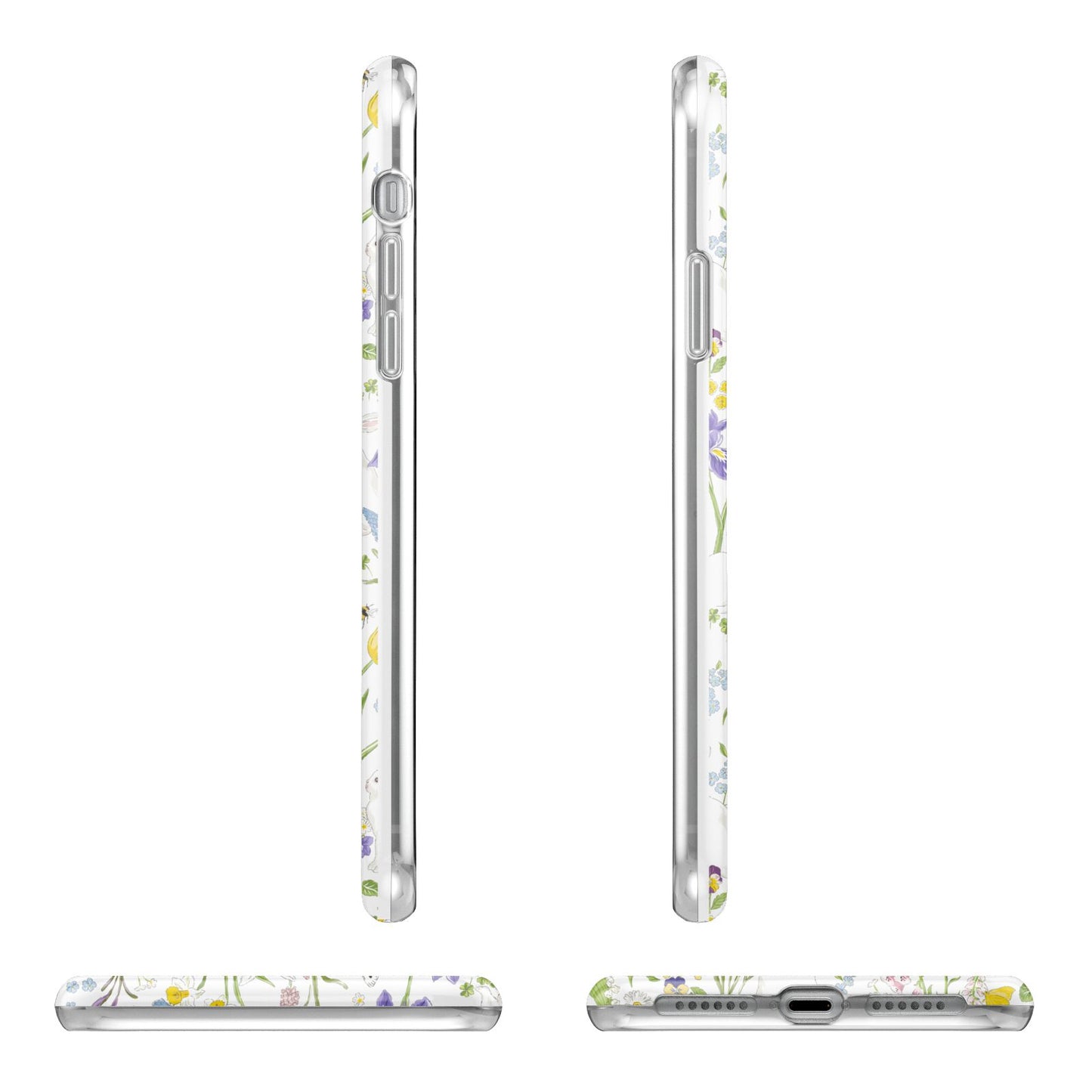 Easter Apple iPhone XR in White with 3D Wrap Tough Case Alternative Image Angles