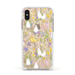 Easter Apple iPhone Xs Impact Case White Edge on Gold Phone