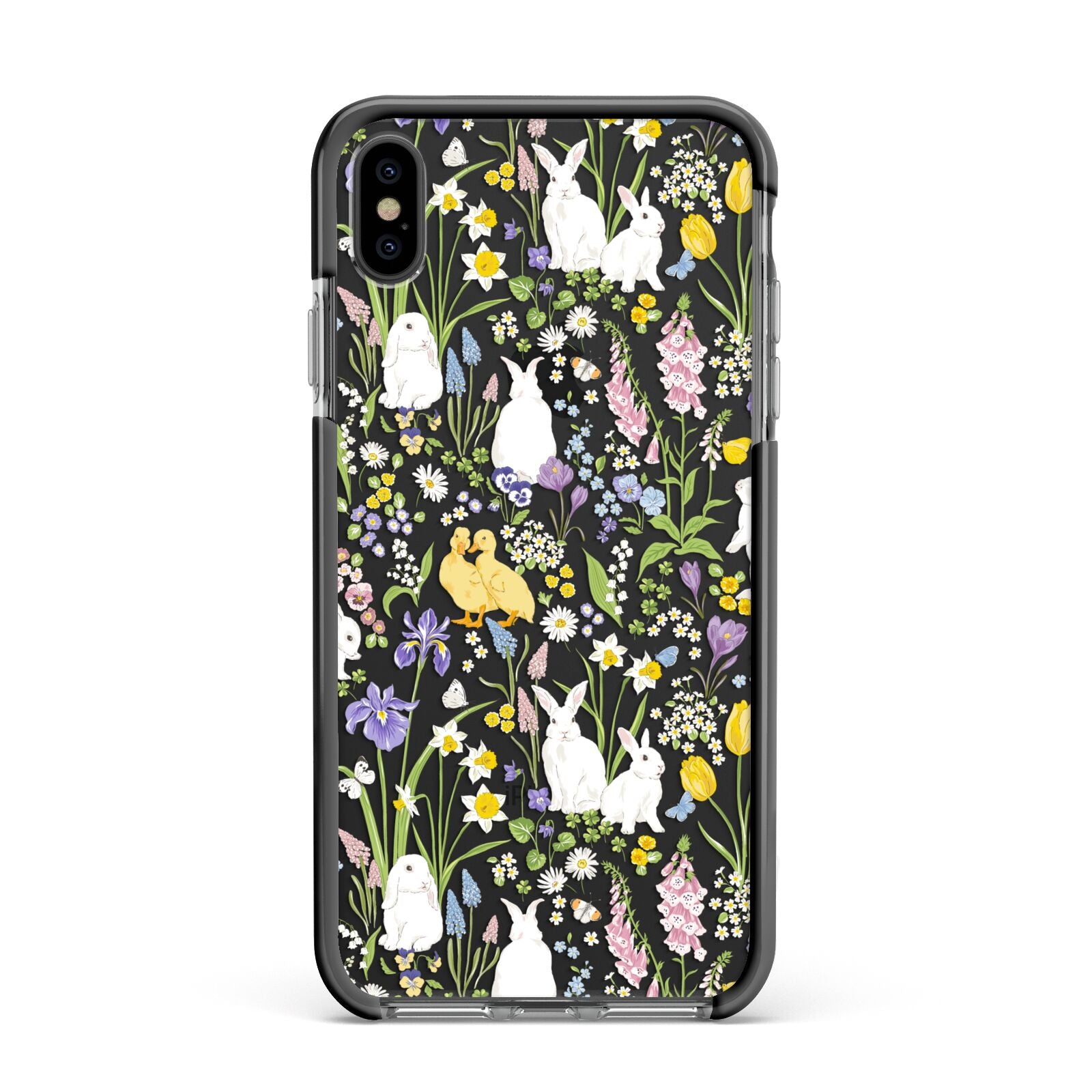 Easter Apple iPhone Xs Max Impact Case Black Edge on Black Phone