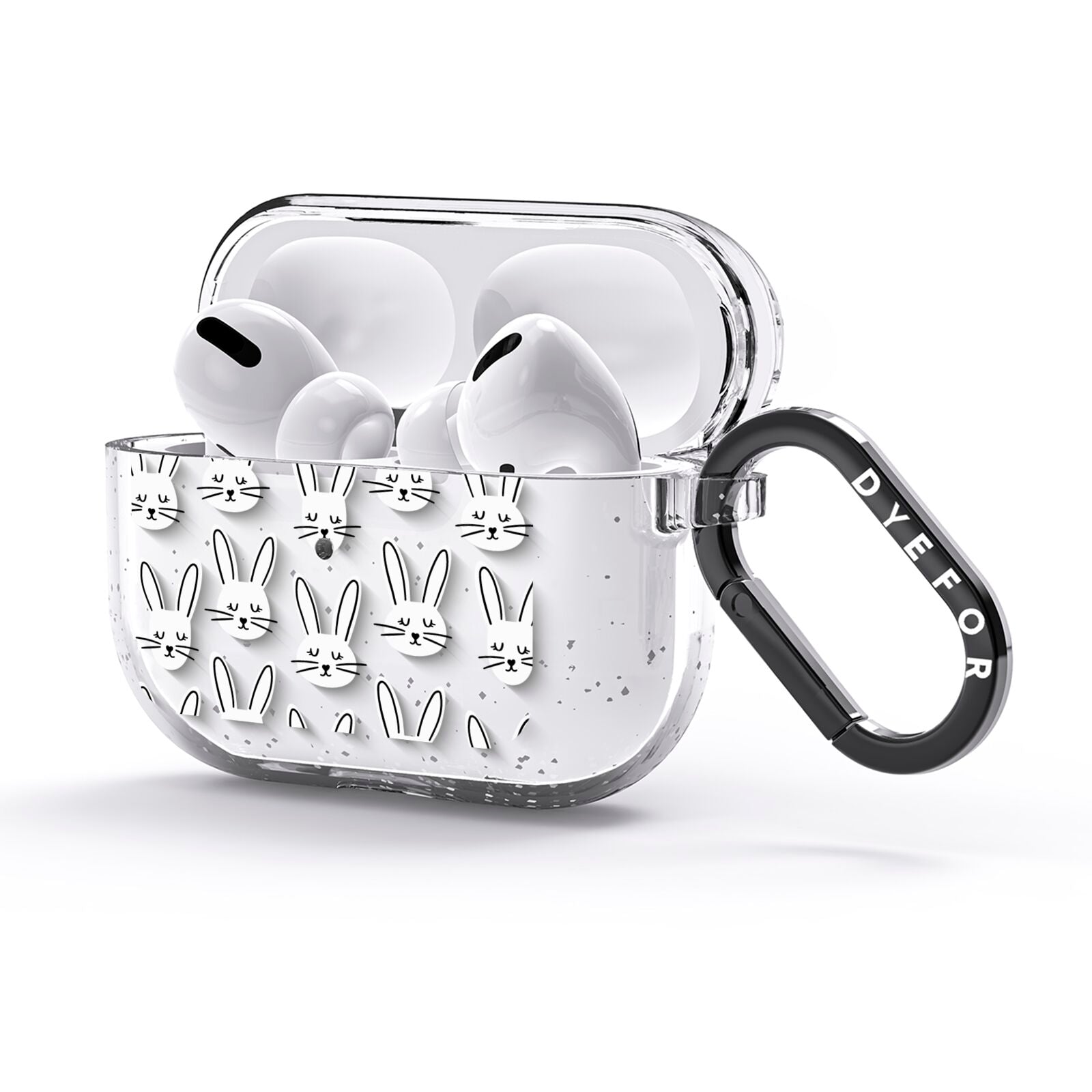 Easter Bunny AirPods Glitter Case 3rd Gen Side Image