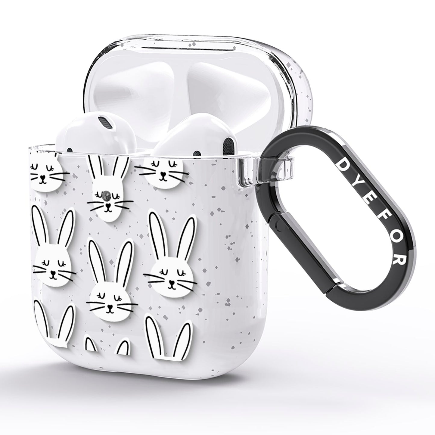 Easter Bunny AirPods Glitter Case Side Image