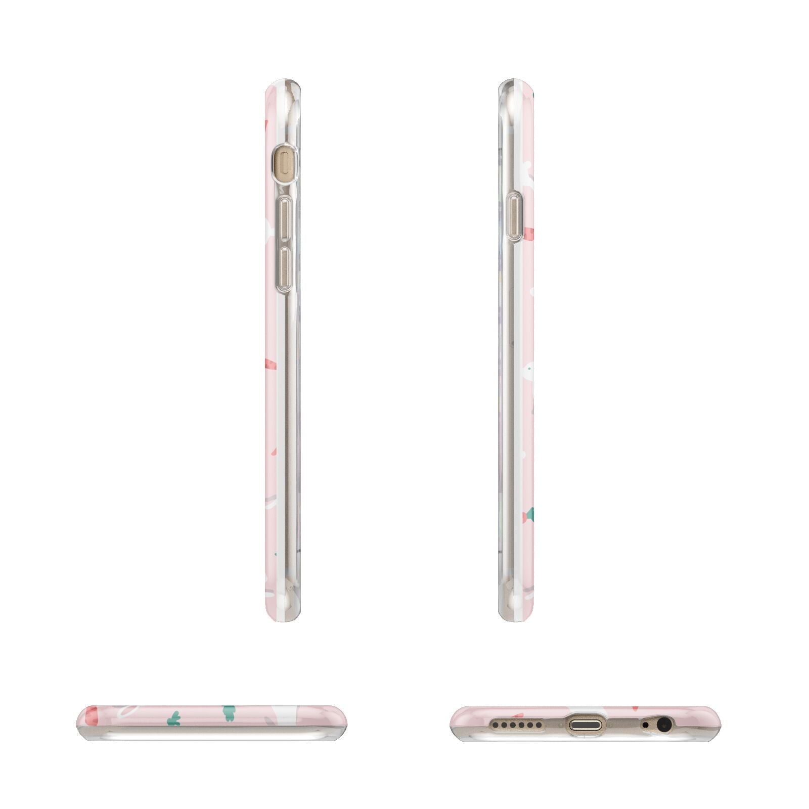 Easter Bunny And Carrot Apple iPhone 6 3D Wrap Tough Case Alternative Image Angles