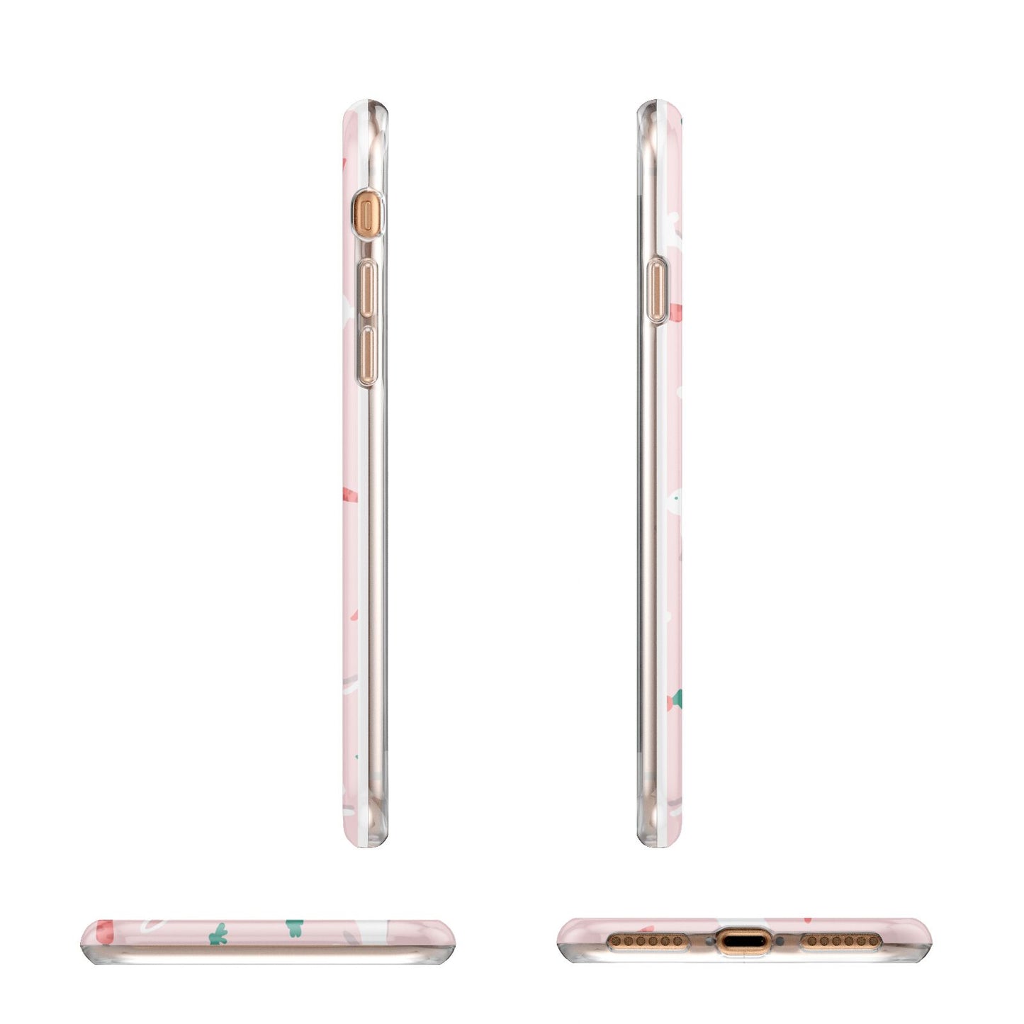 Easter Bunny And Carrot Apple iPhone 7 8 3D Wrap Tough Case Alternative Image Angles