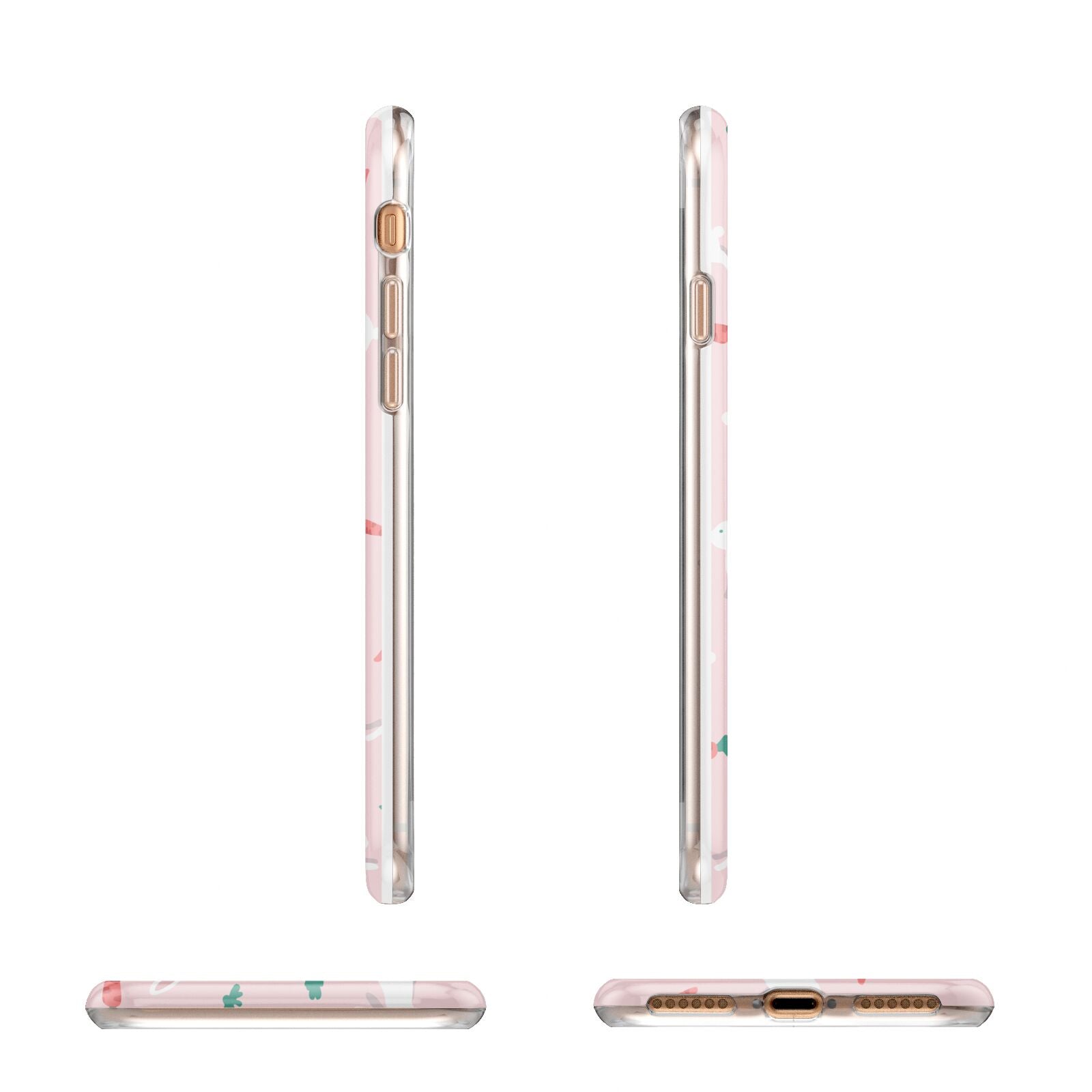 Easter Bunny And Carrot Apple iPhone 7 8 3D Wrap Tough Case Alternative Image Angles