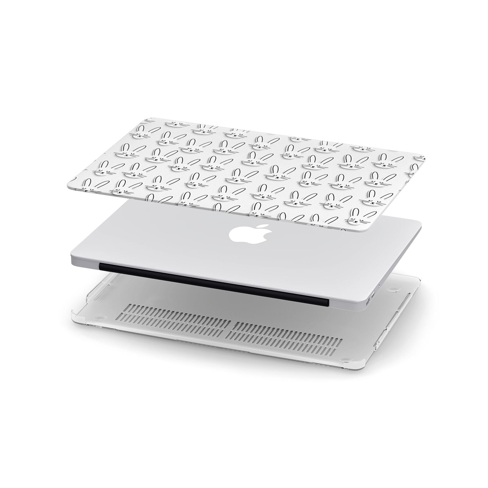 Easter Bunny Apple MacBook Case in Detail