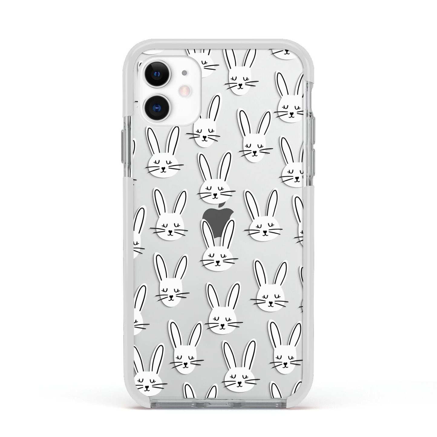 Easter Bunny Apple iPhone 11 in White with White Impact Case
