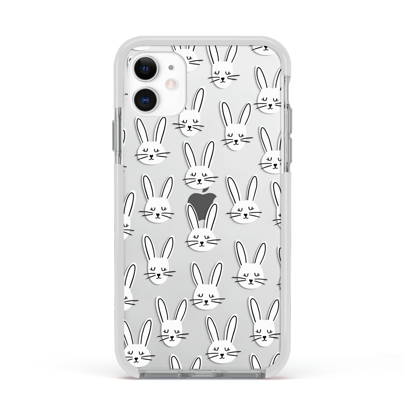 Easter Bunny Apple iPhone 11 in White with White Impact Case