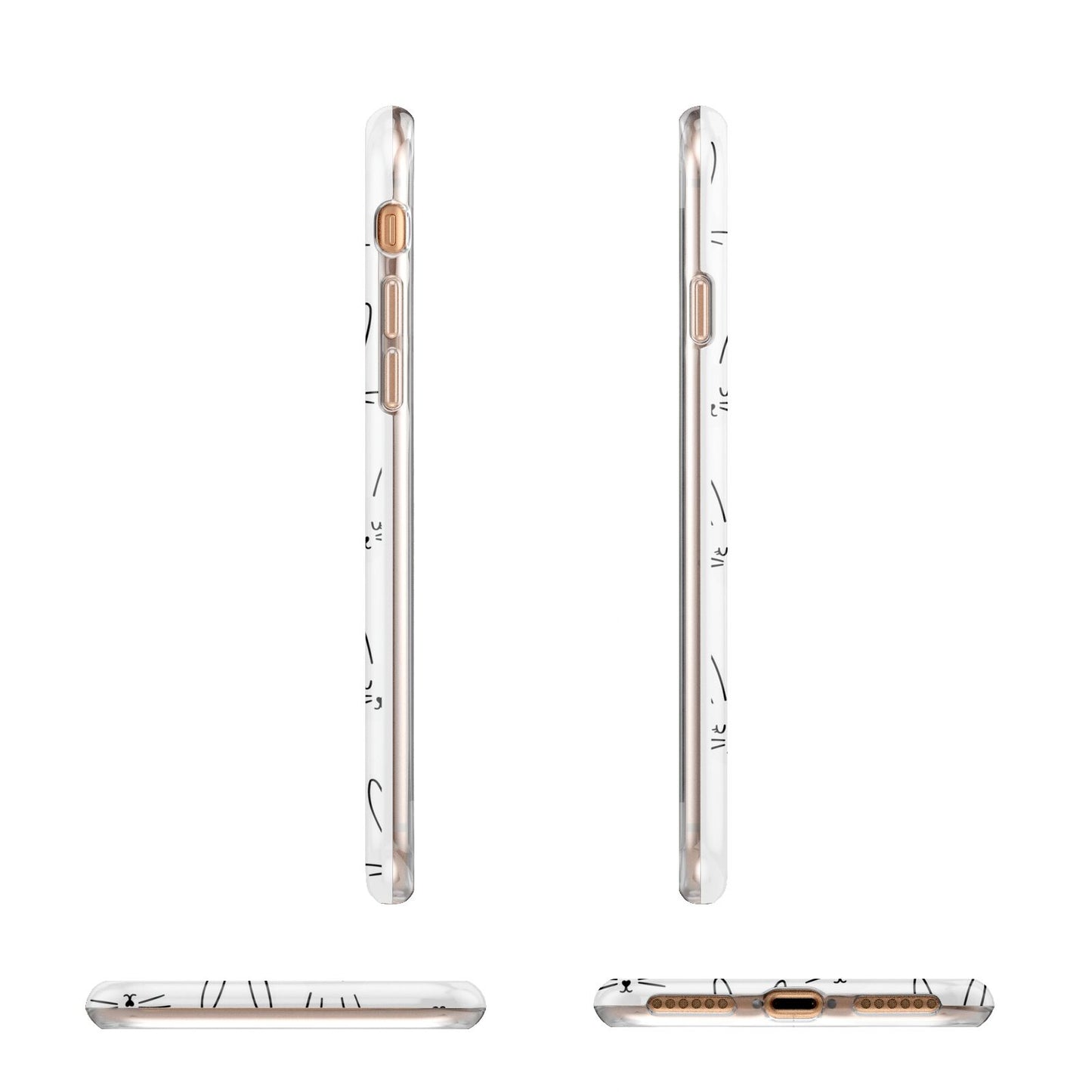 Easter Bunny Apple iPhone 7 8 3D Wrap Tough Case Alternative Image Angles