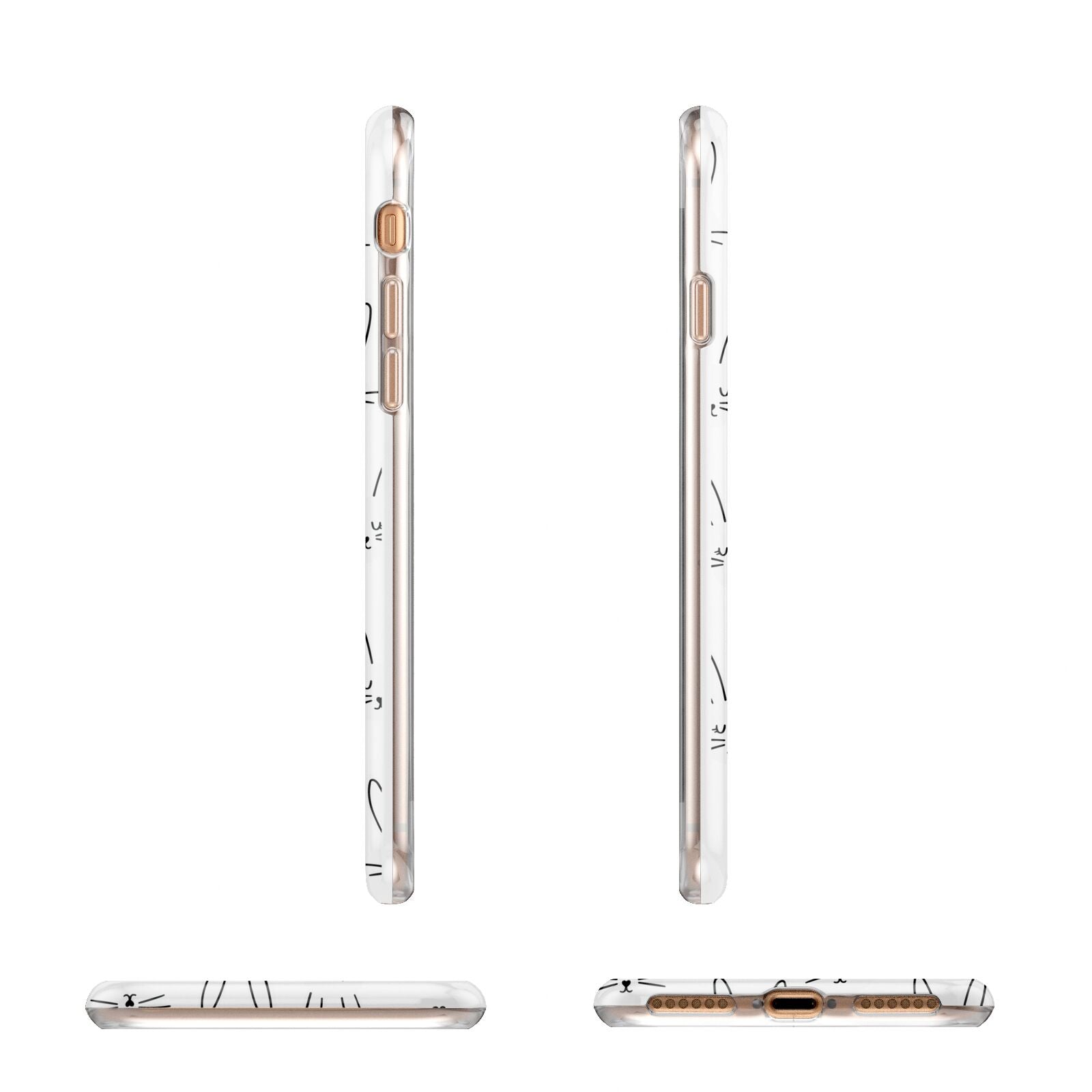 Easter Bunny Apple iPhone 7 8 3D Wrap Tough Case Alternative Image Angles