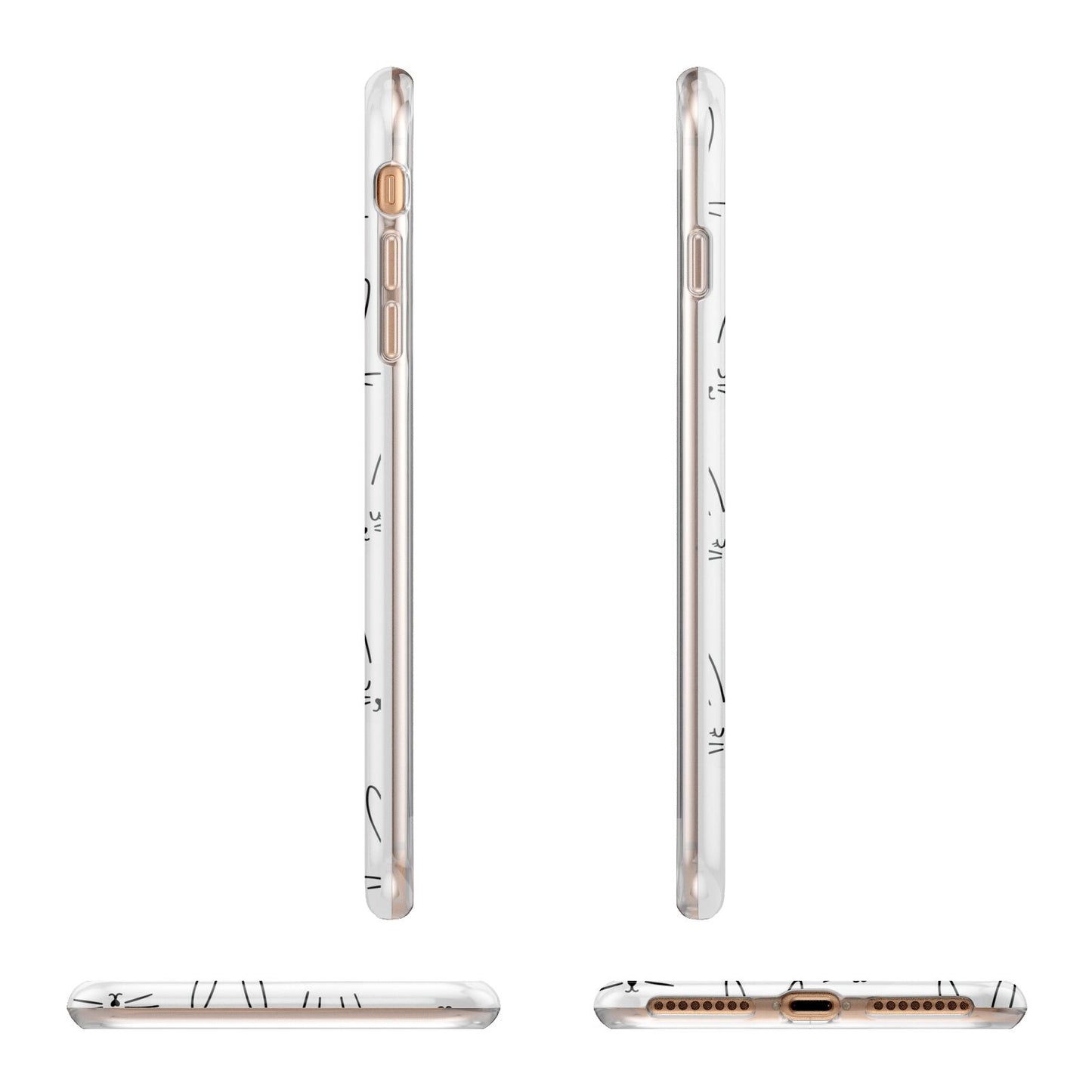 Easter Bunny Apple iPhone 7 8 Plus 3D Wrap Tough Case Alternative Image Angles