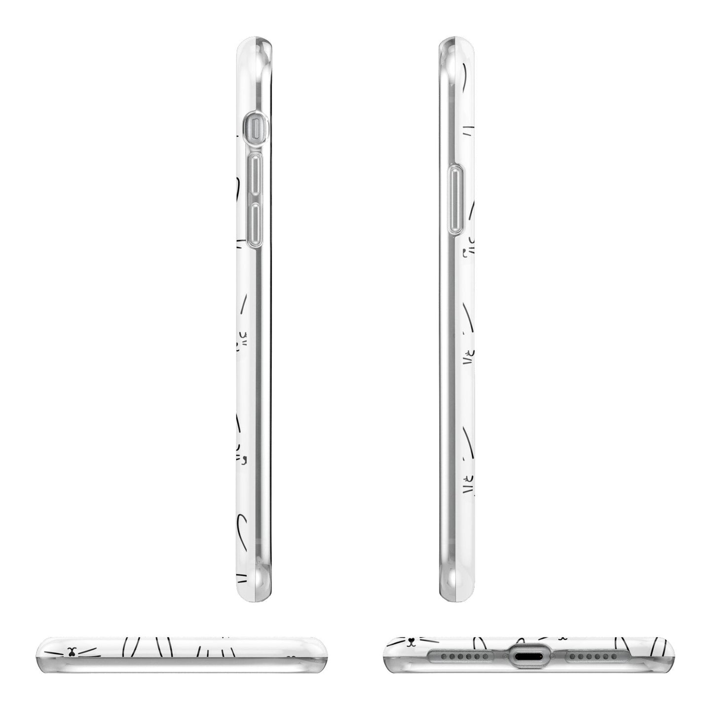 Easter Bunny Apple iPhone XR in White with 3D Wrap Tough Case Alternative Image Angles