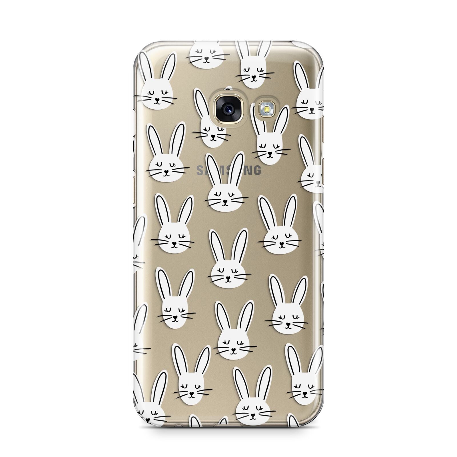 Easter Bunny Samsung Galaxy A3 2017 Case on gold phone