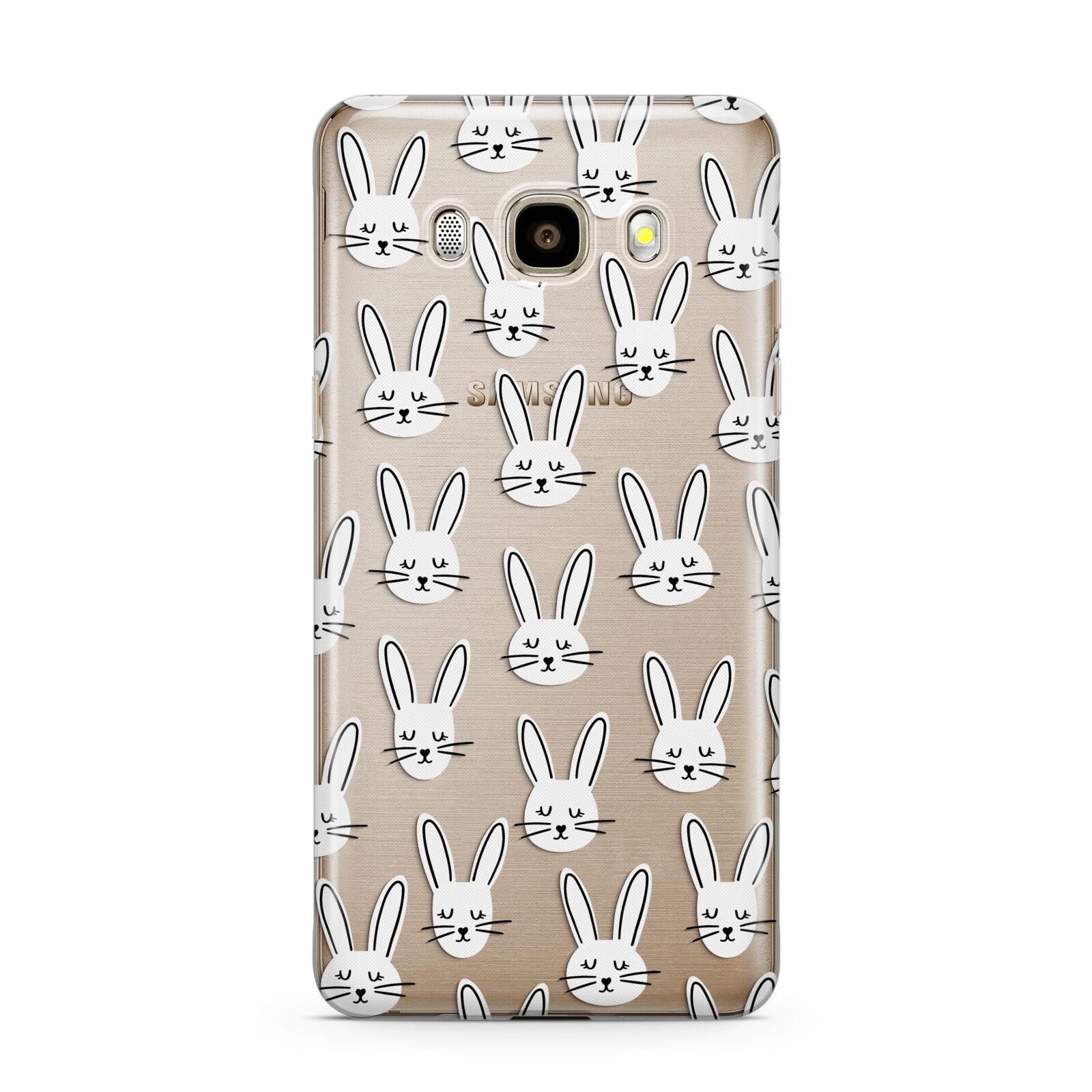 Easter Bunny Samsung Galaxy J7 2016 Case on gold phone
