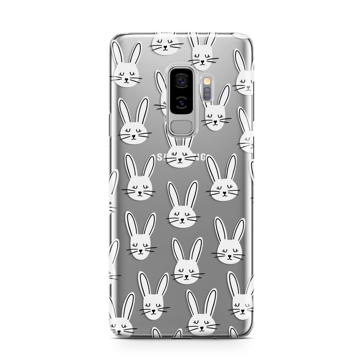 Easter Bunny Samsung Galaxy S9 Plus Case on Silver phone