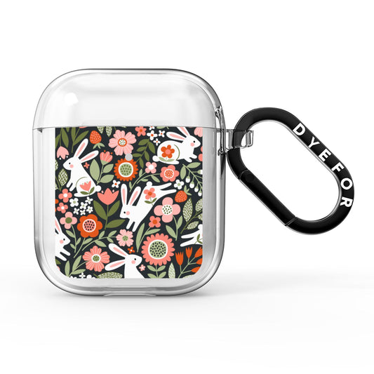 Easter Floral AirPods Clear Case