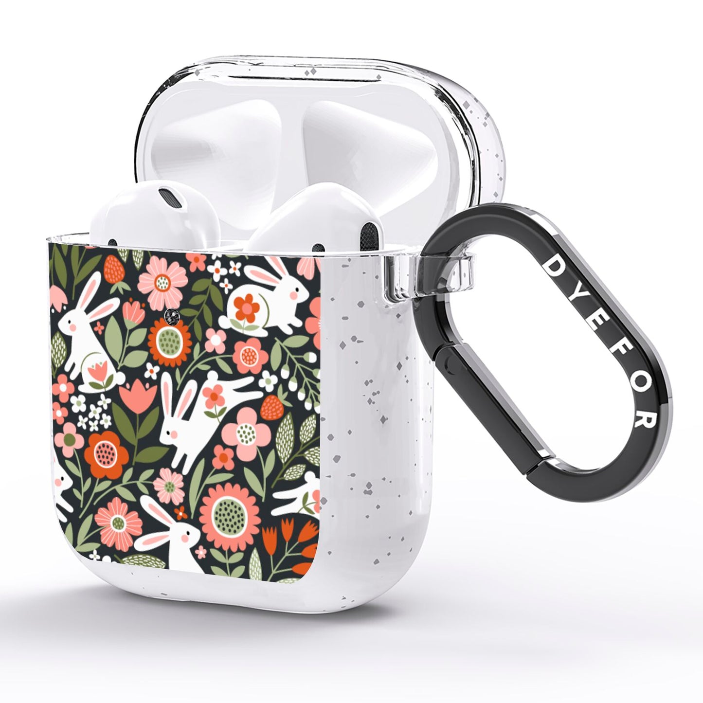 Easter Floral AirPods Glitter Case Side Image