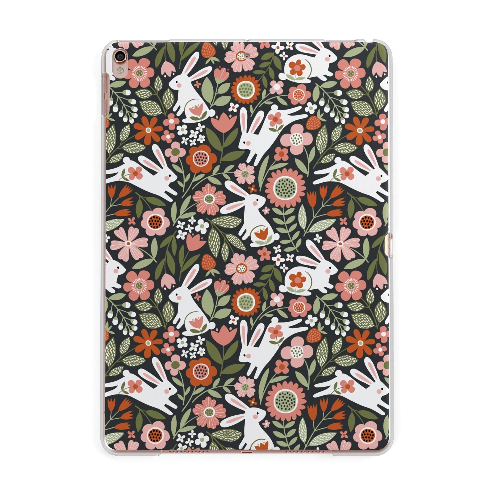 Easter Floral Apple iPad Rose Gold Case