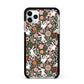 Easter Floral Apple iPhone 11 Pro Max in Silver with Black Impact Case
