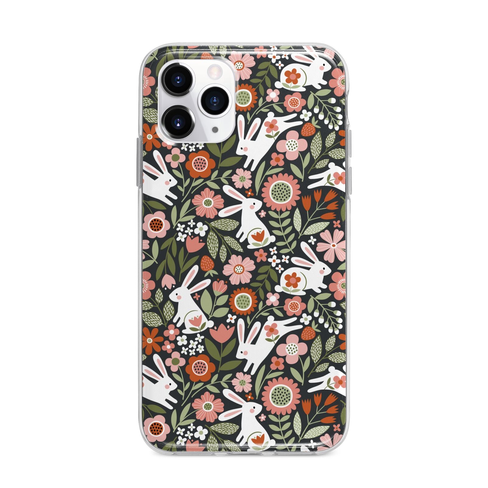 Easter Floral Apple iPhone 11 Pro Max in Silver with Bumper Case