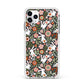 Easter Floral Apple iPhone 11 Pro Max in Silver with White Impact Case