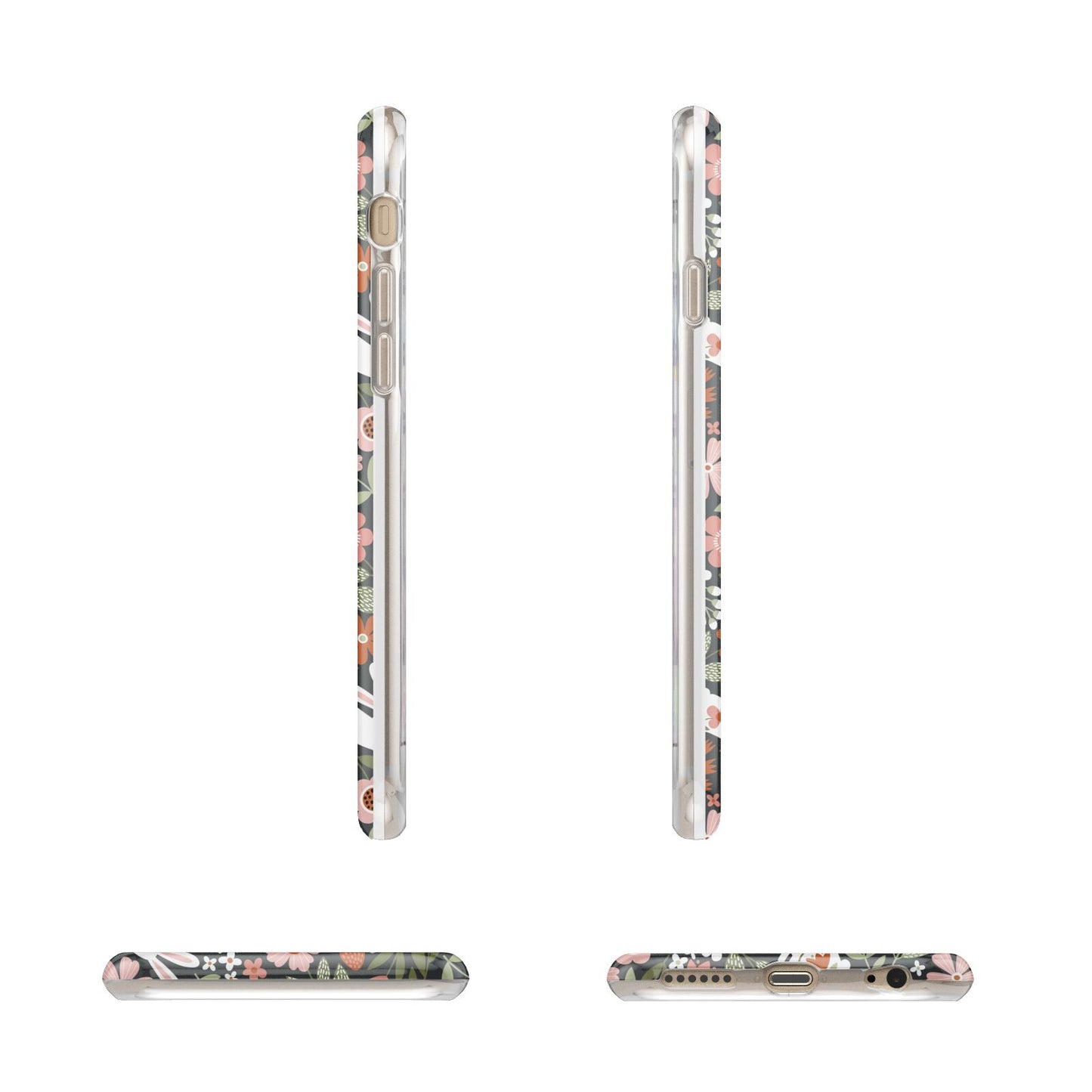 Easter Floral Apple iPhone 6 3D Wrap Tough Case Alternative Image Angles