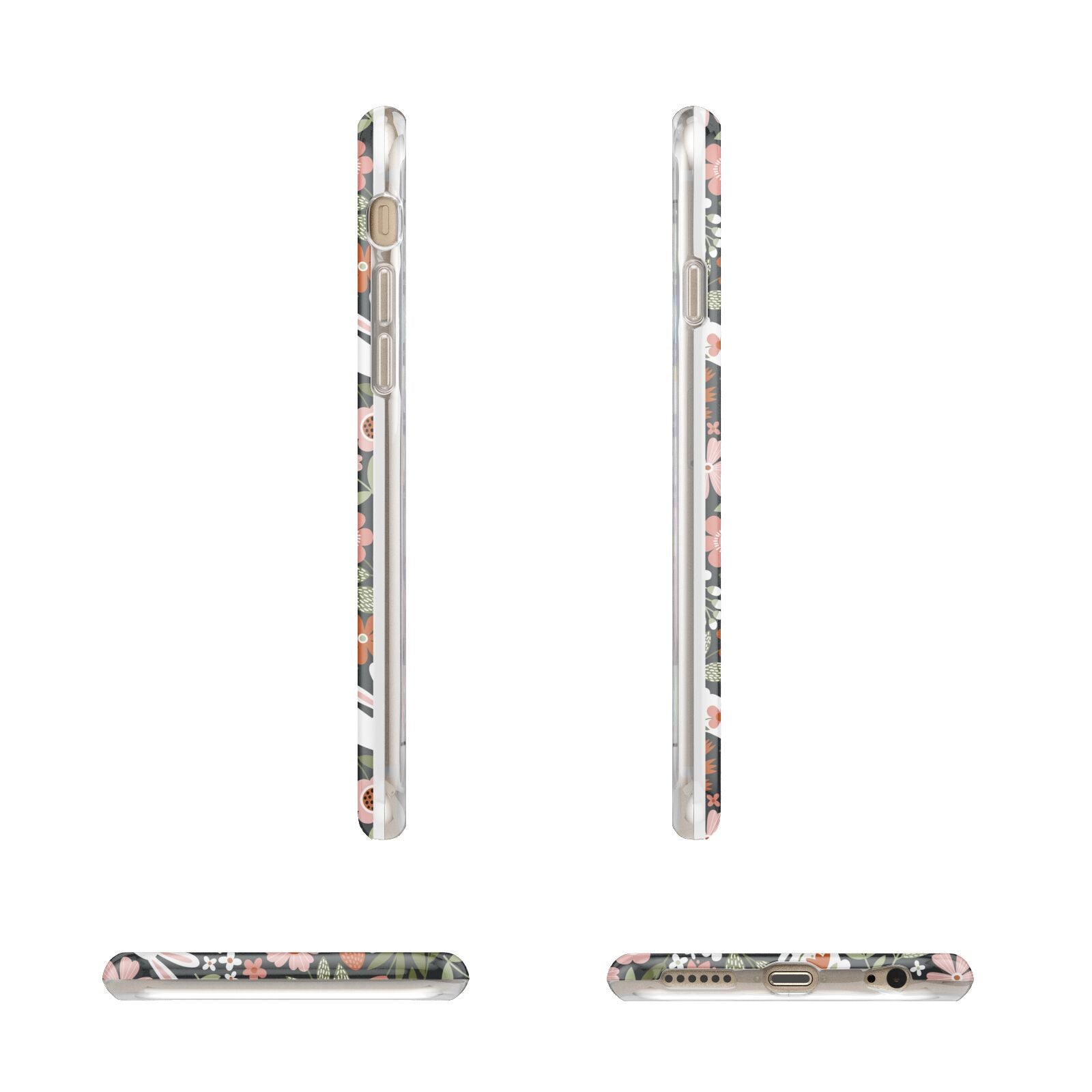 Easter Floral Apple iPhone 6 3D Wrap Tough Case Alternative Image Angles