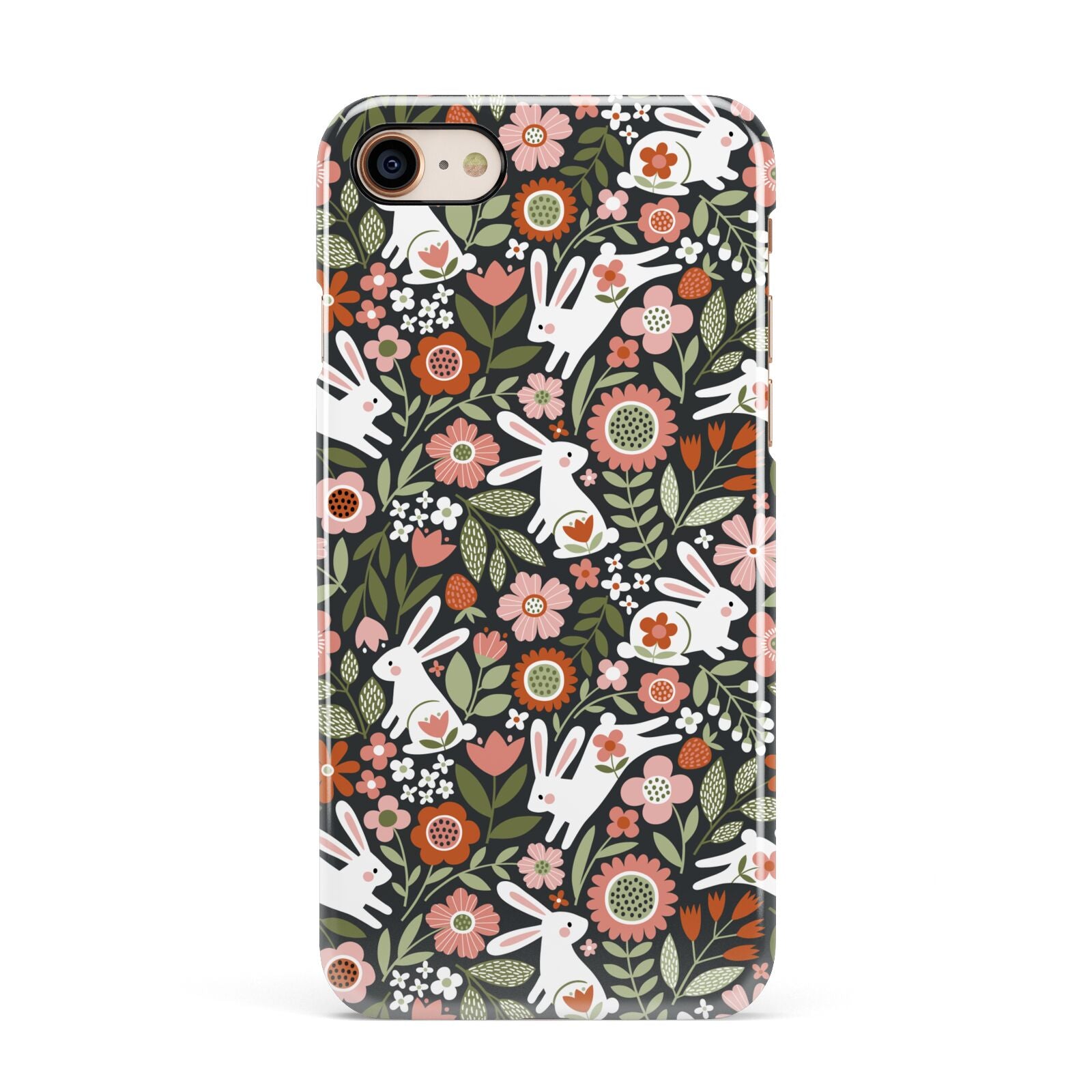 Easter Floral Apple iPhone 7 8 3D Snap Case