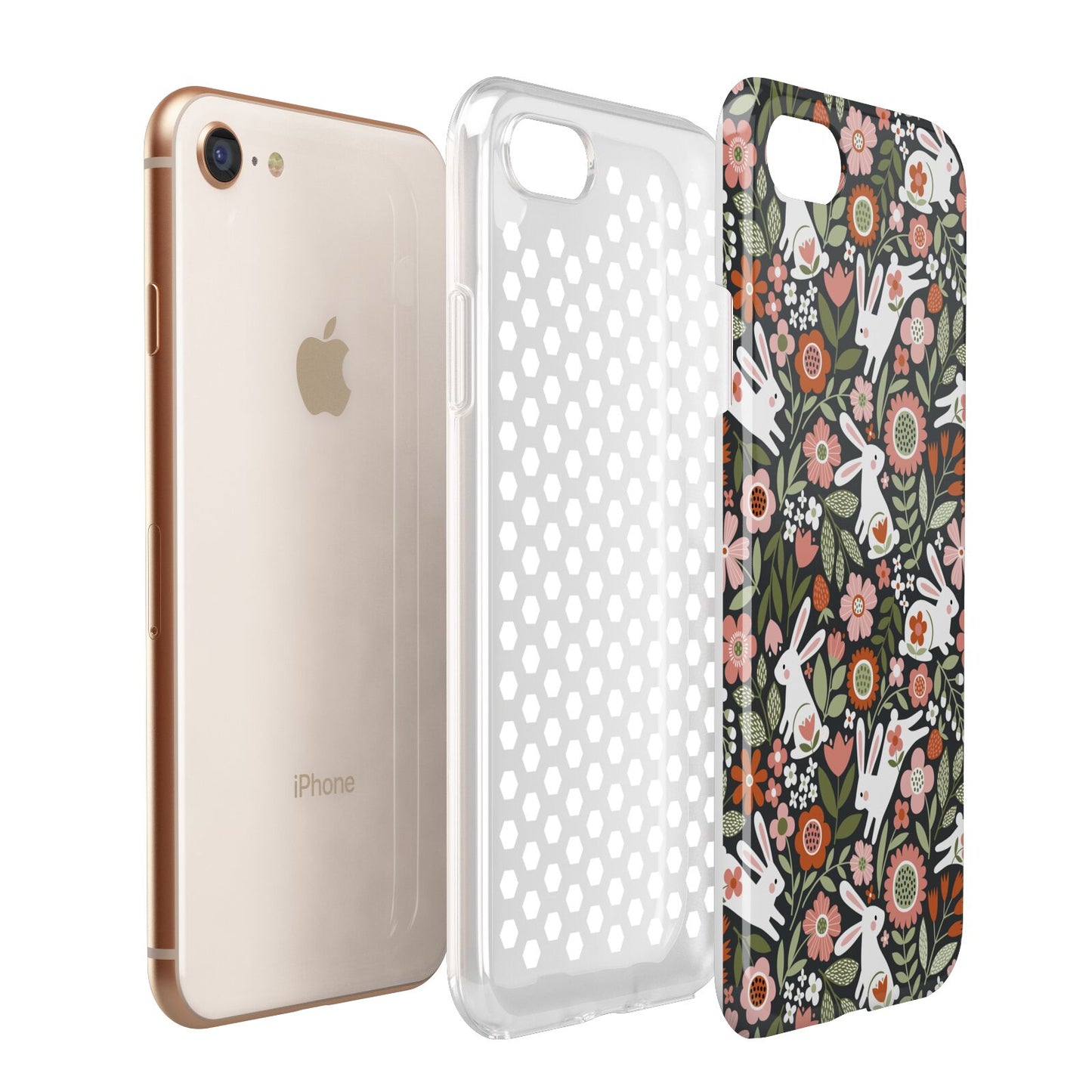Easter Floral Apple iPhone 7 8 3D Tough Case Expanded View