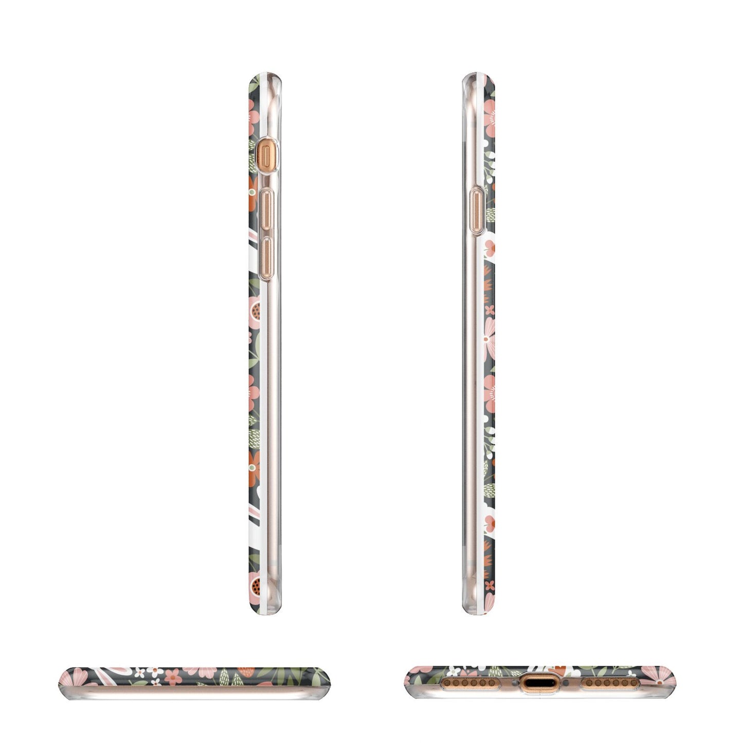 Easter Floral Apple iPhone 7 8 3D Wrap Tough Case Alternative Image Angles