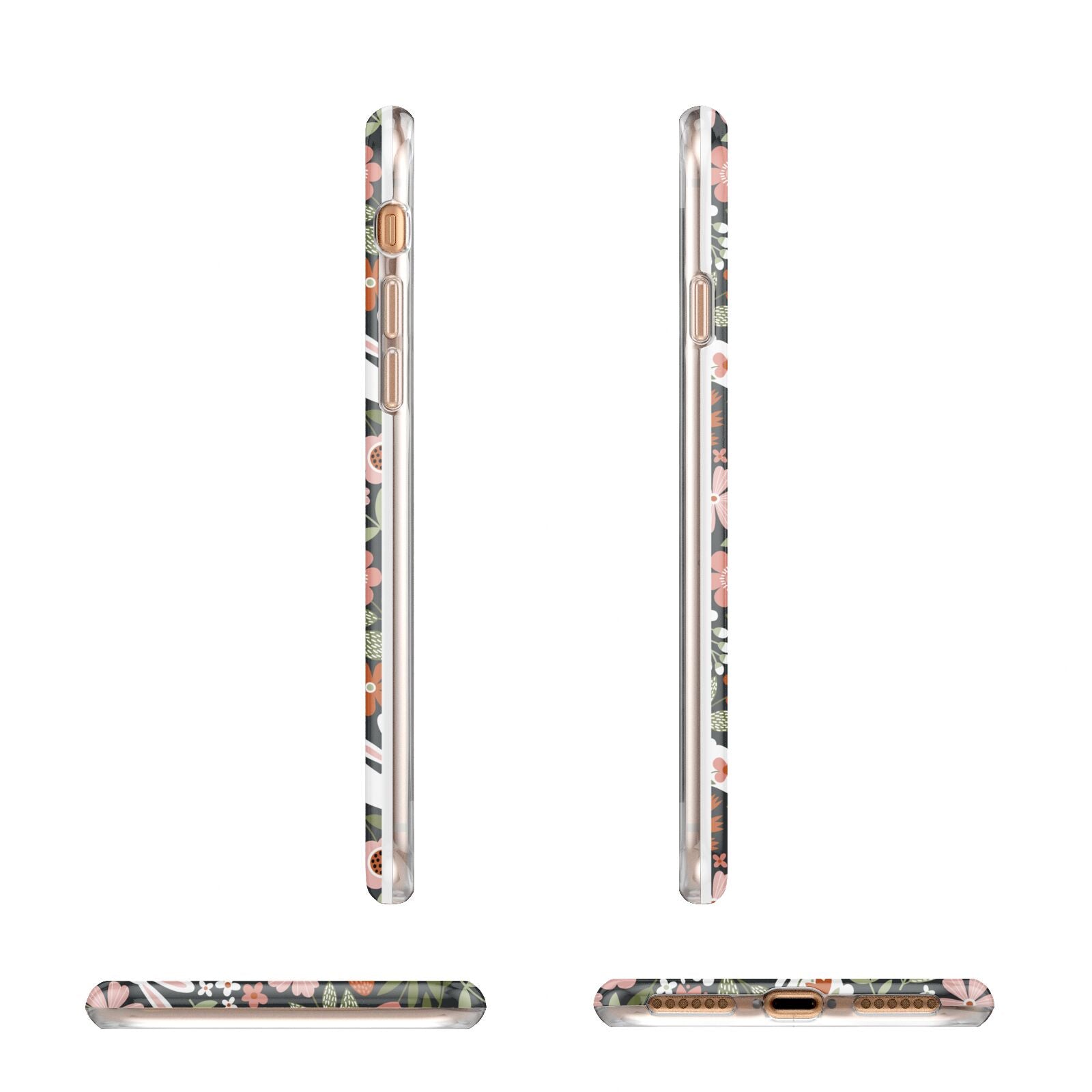 Easter Floral Apple iPhone 7 8 3D Wrap Tough Case Alternative Image Angles