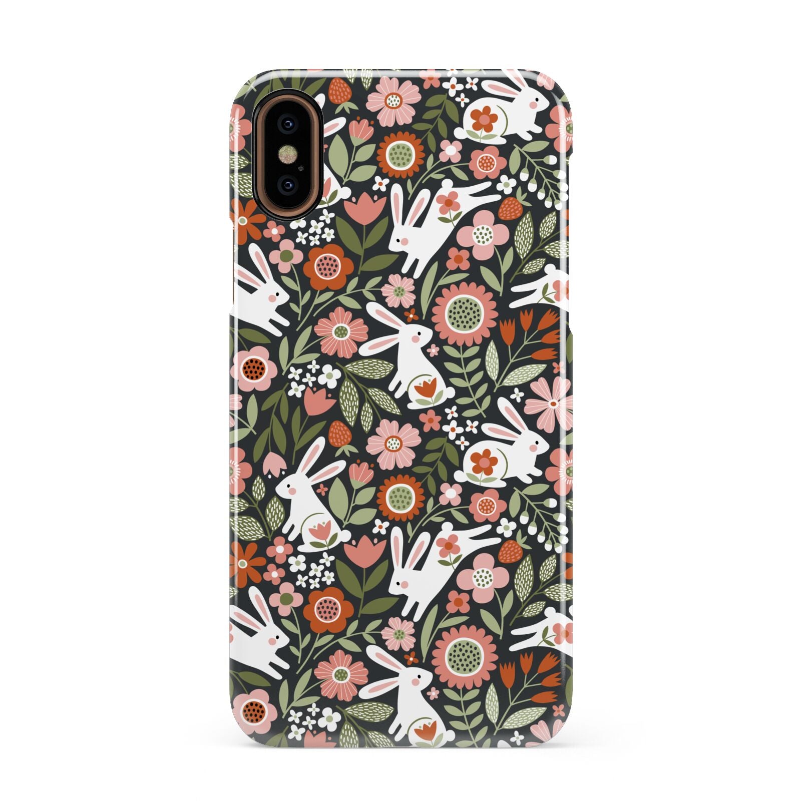 Easter Floral Apple iPhone XS 3D Snap Case