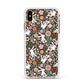 Easter Floral Apple iPhone Xs Max Impact Case White Edge on Gold Phone