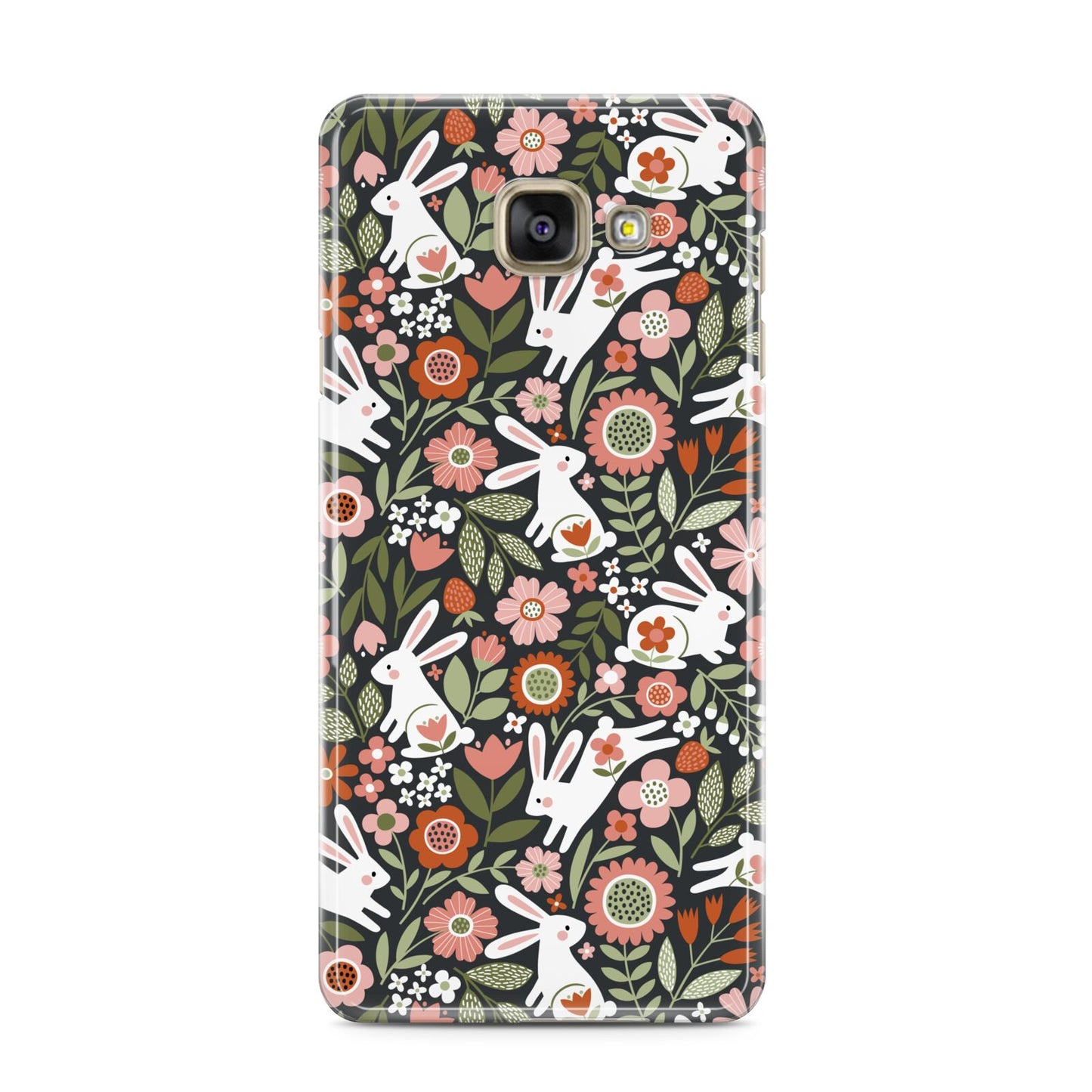 Easter Floral Samsung Galaxy A3 2016 Case on gold phone