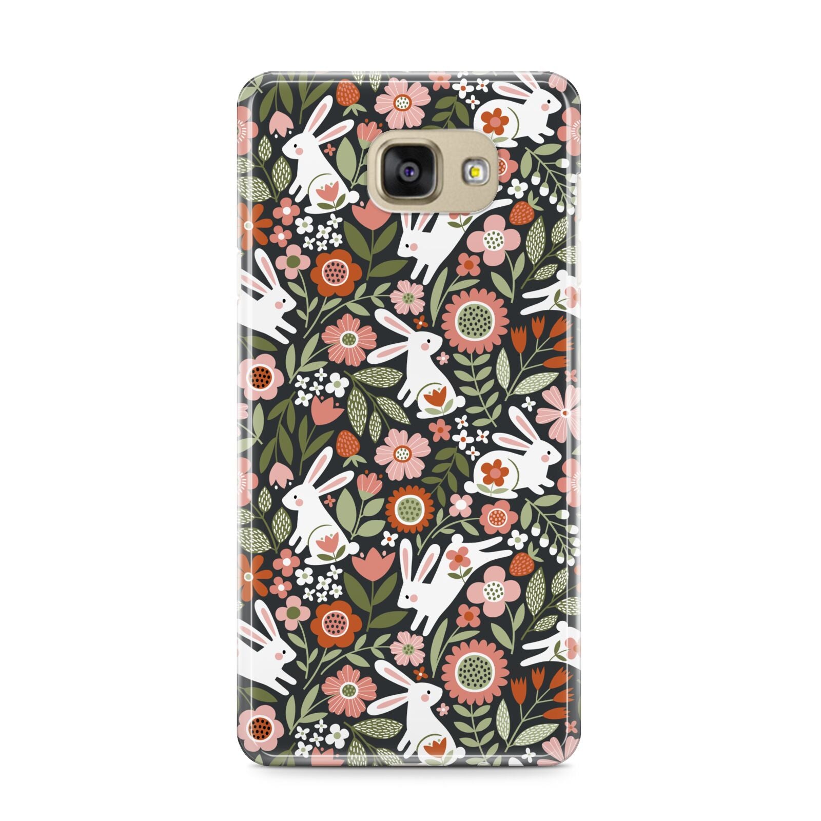Easter Floral Samsung Galaxy A9 2016 Case on gold phone