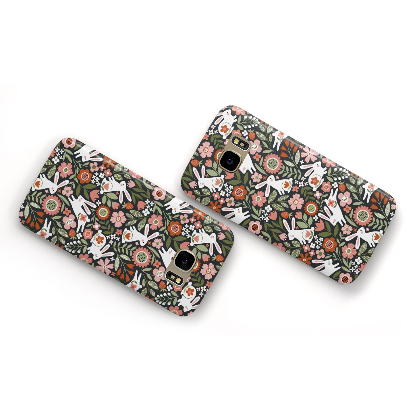 Easter Floral Samsung Galaxy Case Flat Overview