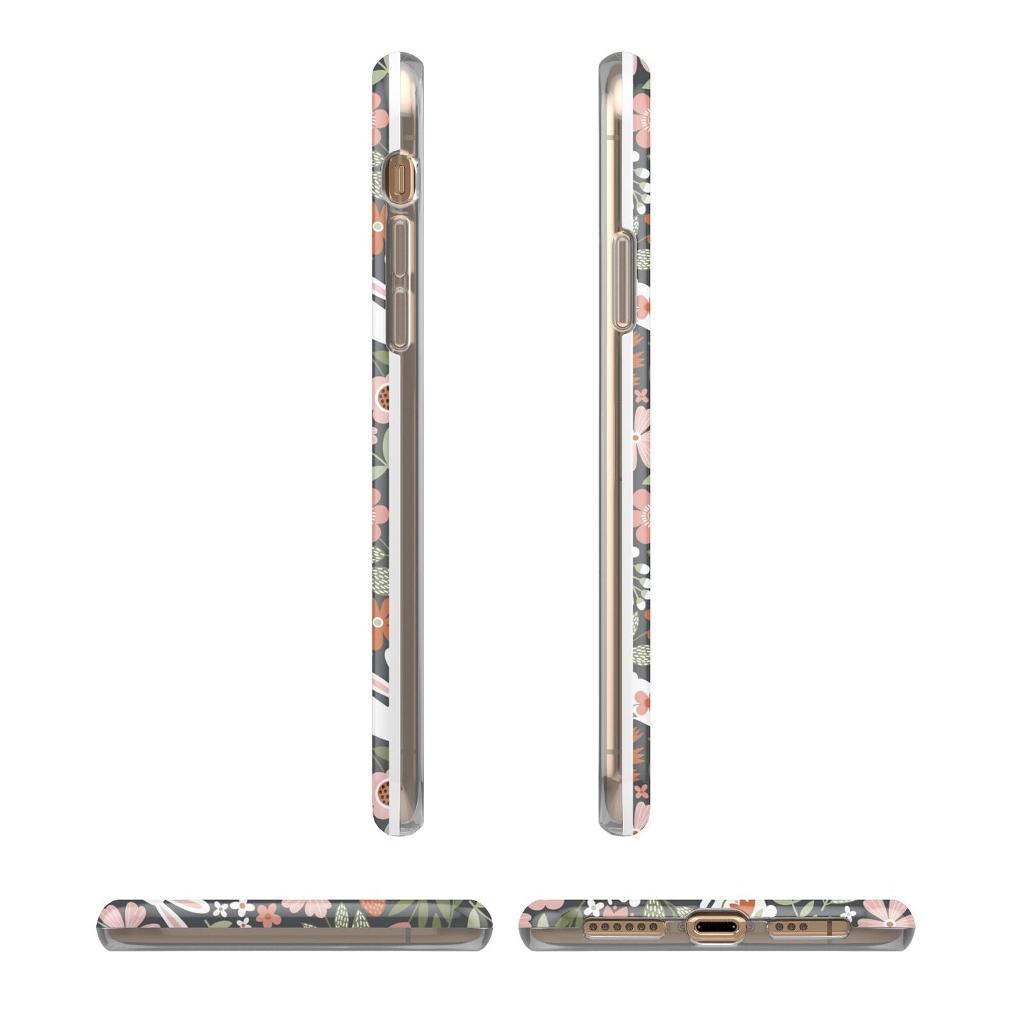 Easter Floral iPhone 11 3D Tough Case Angle Images