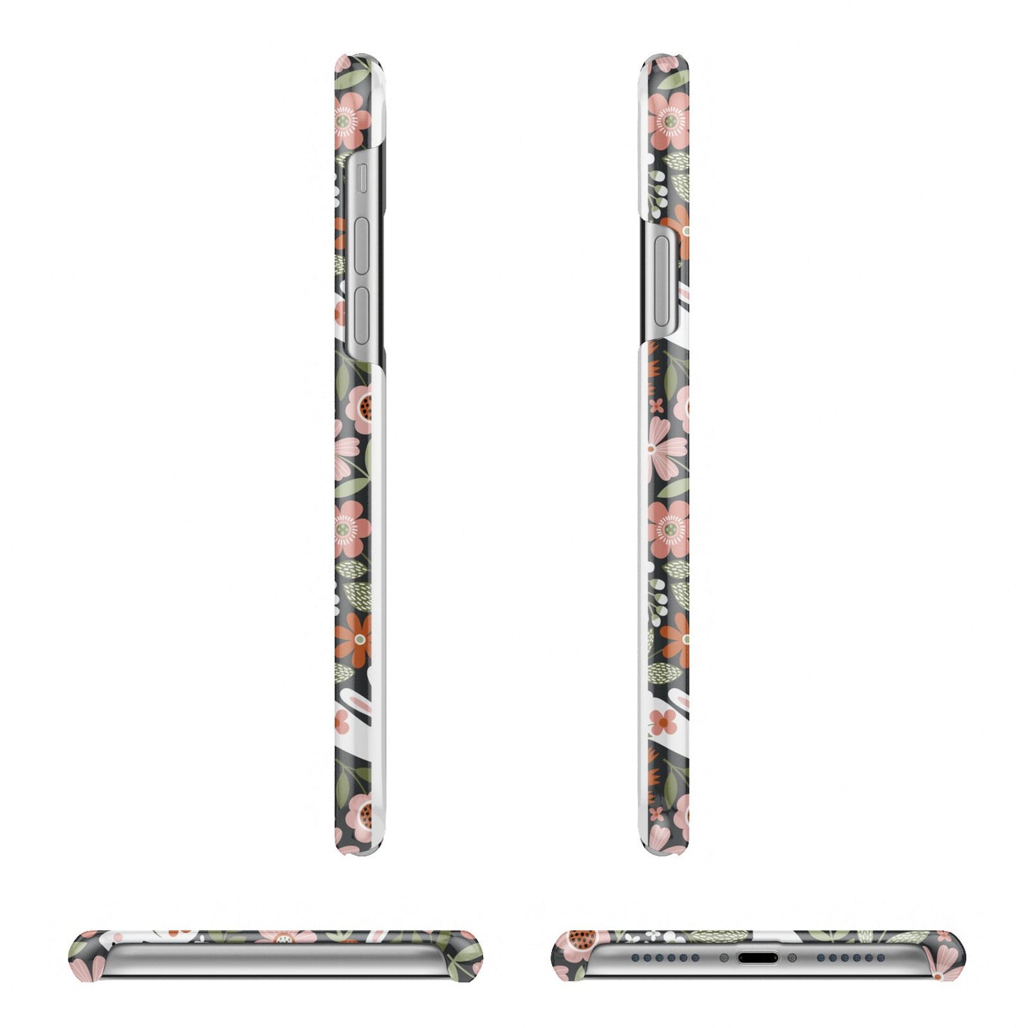 Easter Floral iPhone 11 Pro 3D Snap Case Angle Images