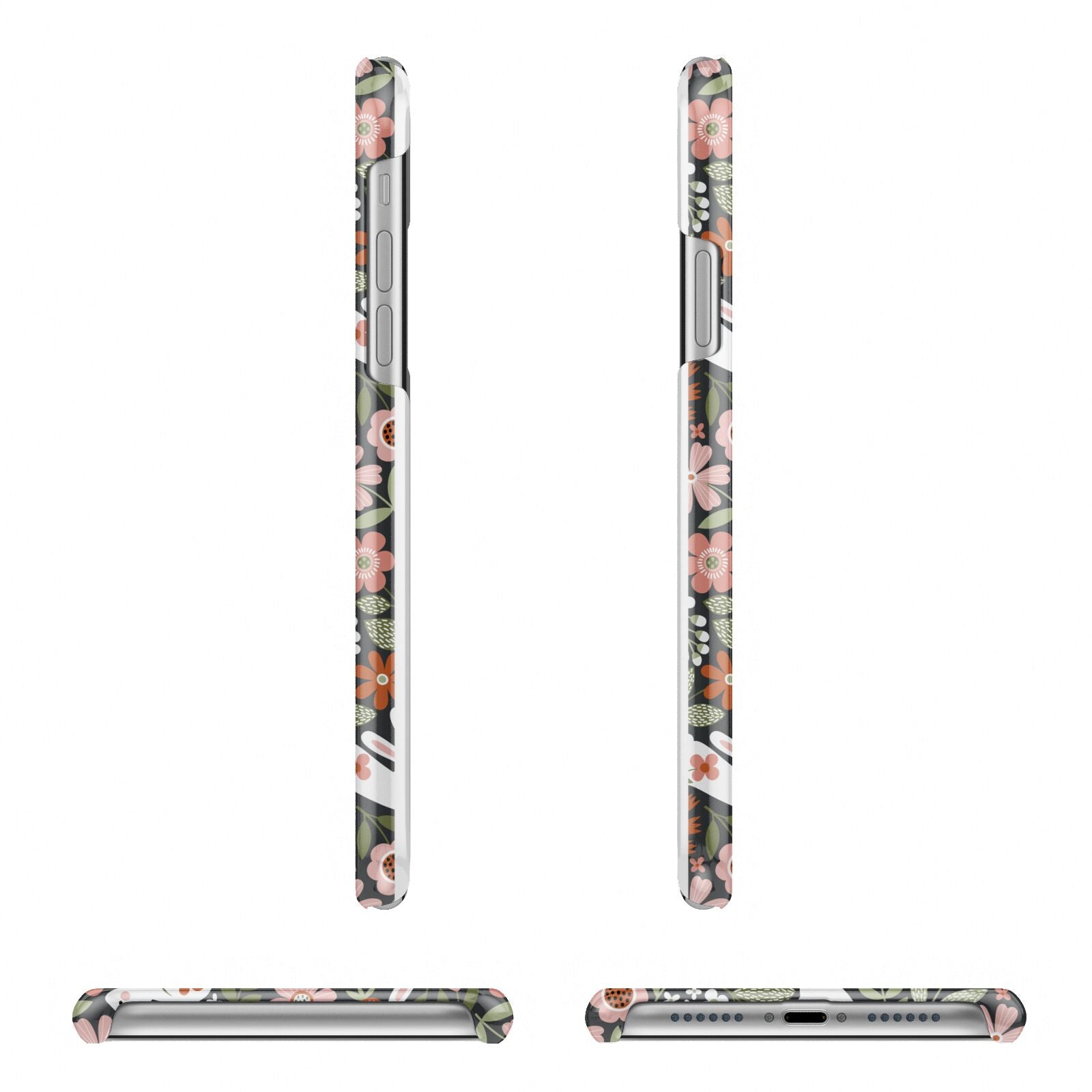 Easter Floral iPhone 11 Pro 3D Snap Case Angle Images