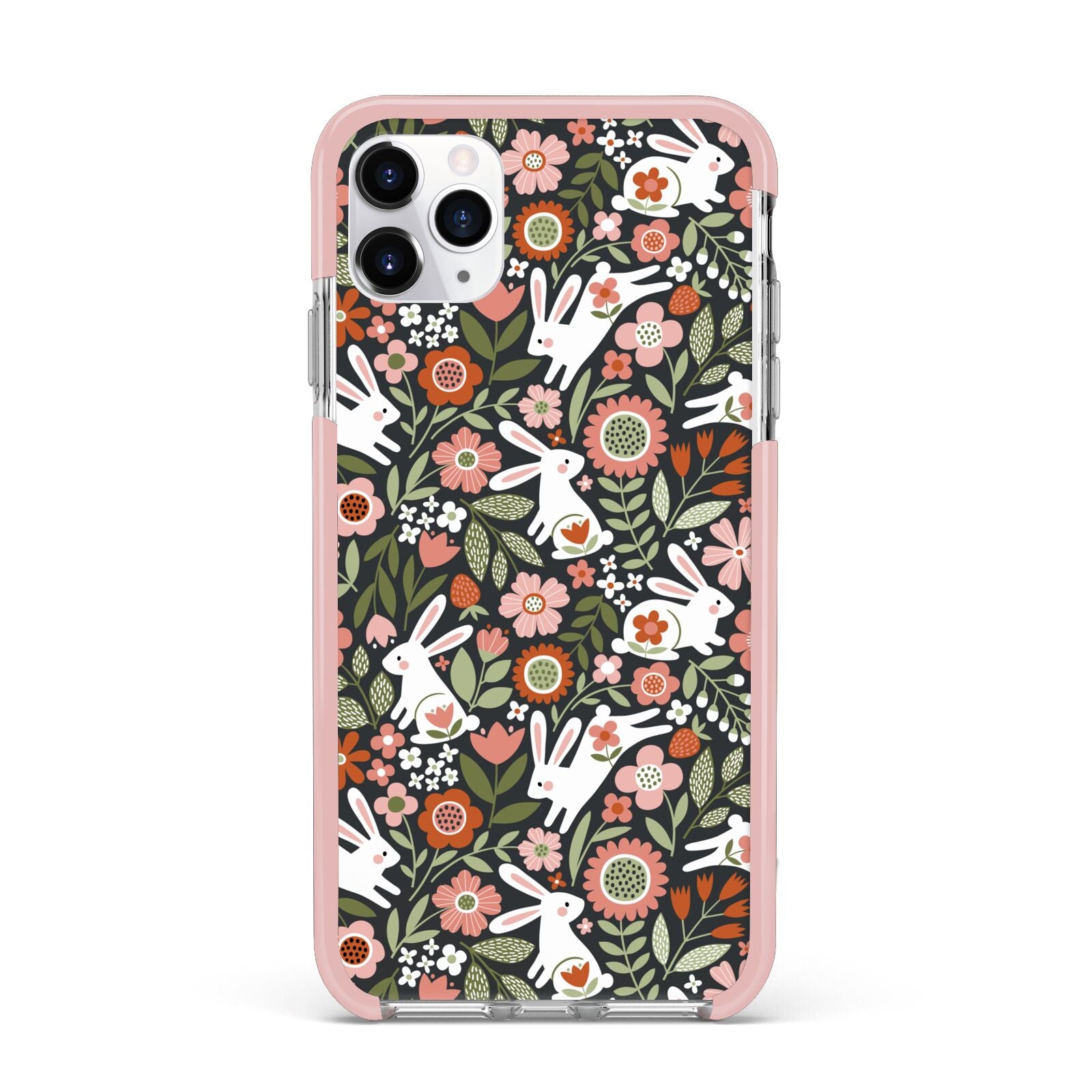Easter Floral iPhone 11 Pro Max Impact Pink Edge Case