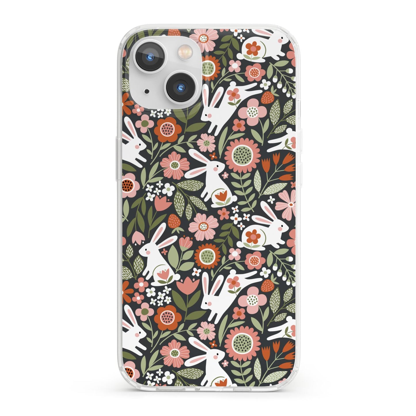 Easter Floral iPhone 13 Clear Bumper Case